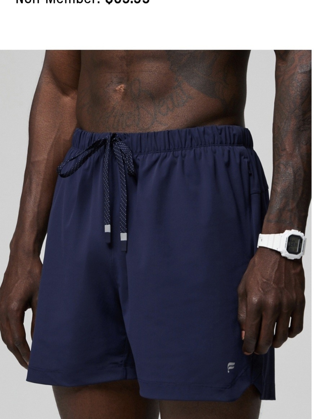 Fabletics The One 5" Short - Deep Blue, Size Small